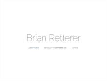 Tablet Screenshot of brianretterer.com